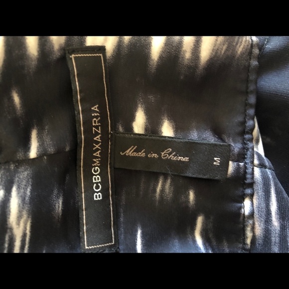 BCBGMaxAzria Tank Top Edita brush stroke pattern size M black and grey - Picture 7 of 9